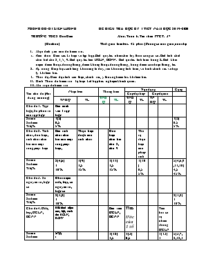 Đề kiểm tra học kỳ I môn Toán Lớp 6 - Năm học 2019-2020 - Trường THCS Hòa Điền (Có đáp án)